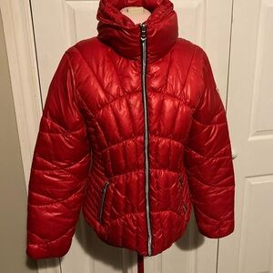 Guess Bold Red Women's Puffer Jacket